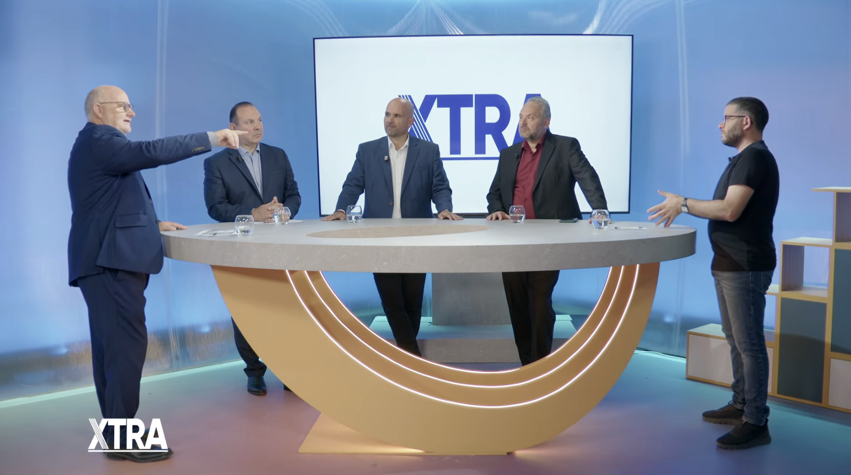 (Left to right) Malcolm Mifsud, Ray Bezzina, Jeremy Camilleri, and Daniel Micallef featured on this weeks episode of Xtra
